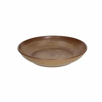 PIATTO TERRACOTTA CM.20 FONDO BROWN BISCUIT