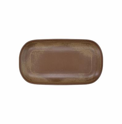 PIATTO TERRACOTTA CM.33 OVALE BROWN BISCUIT