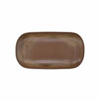 PIATTO TERRACOTTA CM.33 OVALE BROWN BISCUIT