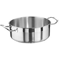 CASSERUOLA INOX BASSA 2 MAN. CM.22 PROFESSIONAL