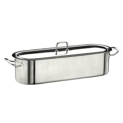 CUOCIPESCE INOX COMPLETO CM.50 PROF.