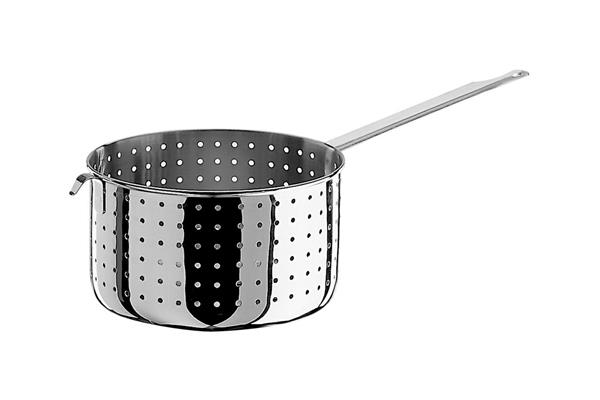 SCALDAPASTA INOX CM. 24 CON GANCIO