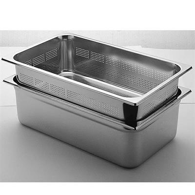 BACINELLA INOX FORATA GN 1/1 H. 90 INCASSO