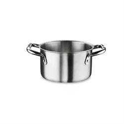 CASSERUOLA INOX FONDA   CM.20 TRIMETALLO 2 MANICI