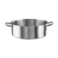 CASSERUOLA INOX BASSA   CM.20 TRIMETALLO 2 MANICI