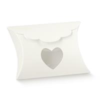 SCAT. BUSTA C/FINESTRA  CUORE WHITE 8X8X3