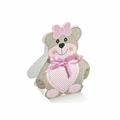 SCAT. ORSETTO TEDDY BEAR ROSA 16X9X30