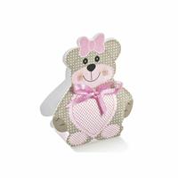 SCAT. ORSETTO TEDDY BEAR ROSA 16X9X30