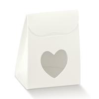 SCAT. SACCHETTO FINESTRA CUORE BIANCO 6X3X8