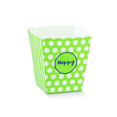 VASO CARTONE HAPPY VERDE 7X7X11