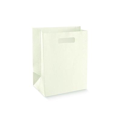 SHOPPER CARTA FAGIOLO   SFERE BIANCO 19X9X38