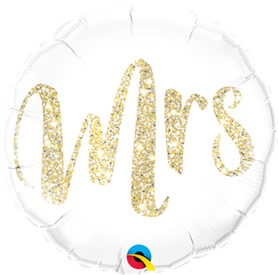 PALLONE FOIL QUALATEX CM.46 MRS GLITTER GOLD