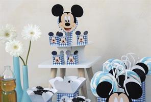 SCAT. FLEUR 90X90X90    MICKEY PARTY BLU