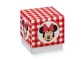 SCAT. FLEUR 70X70X70    MINNIE PARTY ROSSO