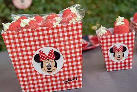 VASO CONICO 150X150X180  MINNIE PARTY ROSSO