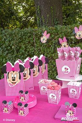 VASO CONICO 70X70X110   MINNIE PARTY ROSA