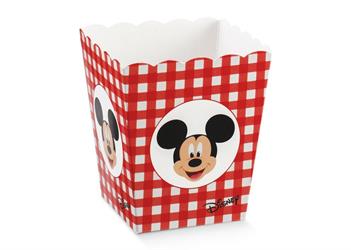 VASO CONICO 70X70X110   MICKEY PARTY ROSSO