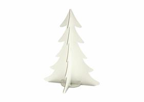 ALBERO DI CARTONE XSMAS SFERE BIANCHE H.60