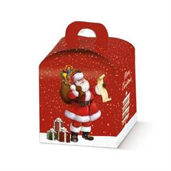 SCAT. PORTAPANETTONE 10X10X10 BABBO NATALE