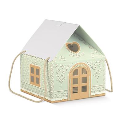 SCAT. CASETTA C.CORDINO  245X245X15 GREEN LITTLE HOUSE