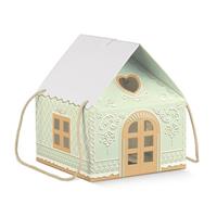 SCAT. CASETTA C.CORDINO  245X245X15 GREEN LITTLE HOUSE