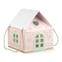 SCAT. CASETTA C.CORDINO  245X245X15 PINK LITTLE HOUSE