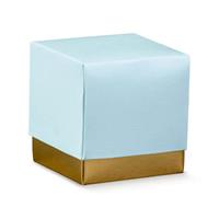 SCAT. FLEUR 5X5X5 AZZURRO GOLD