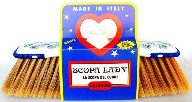 SCOPA LADY FUSTO FIORI  CON PARACOLPI