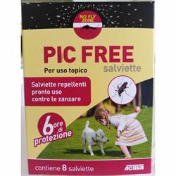 SALVIETTE REPELLENTI    PIC FREE PZ.8 ANTIZANZARE