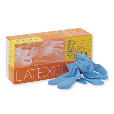 GUANTI LATTICE LATEX BLU 100 PZ. SMALL