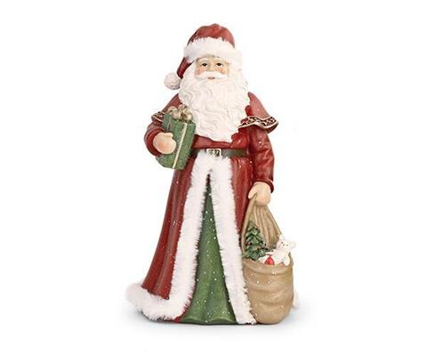 BABBO NATALE ROSSO CON  SACCO CM. 33