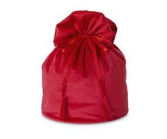 SACCHETTO PORTAPANETTONE VELVET ROSSO CM.22X34 H.