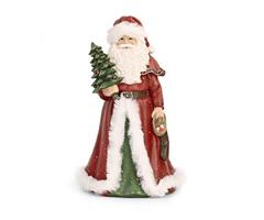 BABBO NATALE ROSSO CON  ALBERO CM. 23