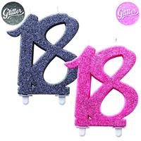 CANDELINA GLITTERATA 18 COLOR CM.12