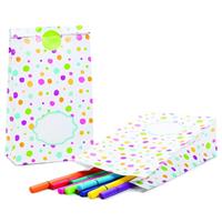 SACCHETTO CANDY CM.12X20 POIS MULTICOLOR PZ.8