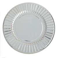 SOTTOPIATTI ROUND SHAPE D.33 LUX SILVER PZ.6