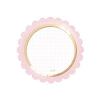 PIATTI CARTA BABY CHIC  CM.18 PZ.8 ROSA