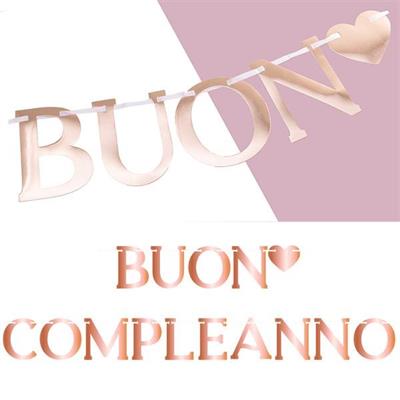 FESTONE BUON COMPLEANNO ROSE GOLD MT.2.8