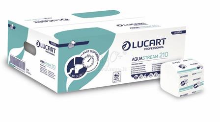 CARTA IGIENICA INTERFOGLIATA 210 FOGLI AQUASTREAM C121