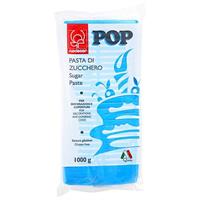 PASTA DI ZUCCHERO POP   KG.1 AZZURRO CIANO