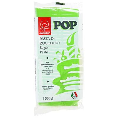 PASTA DI ZUCCHERO POP   KG.1 VERDE PRATO