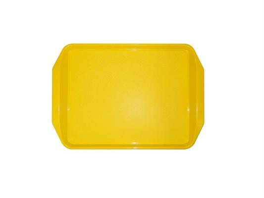 VASSOIO POLIPROPILENE CM 44X31 GIALLO CON MANIGLIE