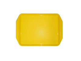 VASSOIO POLIPROPILENE CM 44X31 GIALLO CON MANIGLIE