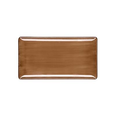 PIATTO RETTANGOLARE PURE BROWN CM.31X24   ###