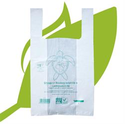 SHOPPER BIO COMPOSTABILI 27X50 PZ.500 GR.7 UNI EN 13432:2002