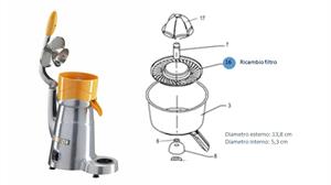 FILTRO SPREMIAGRUMI CJ6 EASY