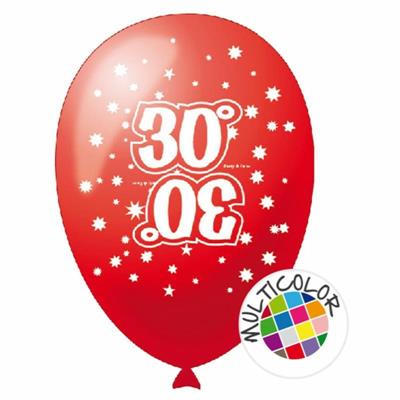 PALLONI 10 PZ.20 STAMPA REVERSE 30° ANNI