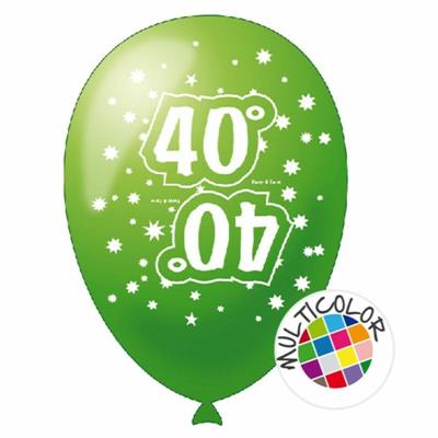 PALLONI 10 PZ.20 STAMPA REVERSE 40° ANNI