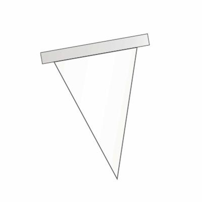 FESTONE BANDIERA TRIANGOLARE MT.10 PVC BIANCO