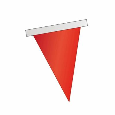 FESTONE BANDIERA TRIANGOLARE MT.10 PVC ROSSO